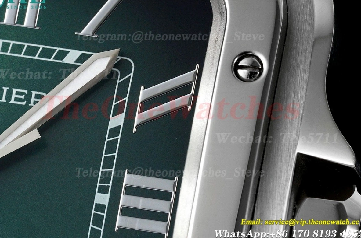 SS SS Santos Cartier XL 40mm MY9015 AF Green De Dial 0522